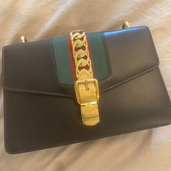 Gucci Sylvie Shoulder bag black - Picture 1 of 9